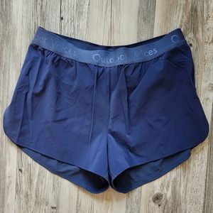 Outdoor Voices blue size S lined running shorts